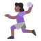 Woman Playing Handball- Medium-Dark Skin Tone emoji on Microsoft